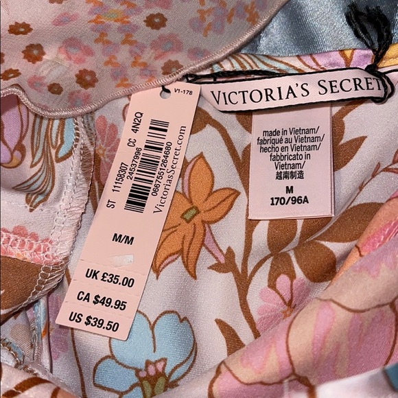Victoria Secret Floral Flouncy PJ Set NWT